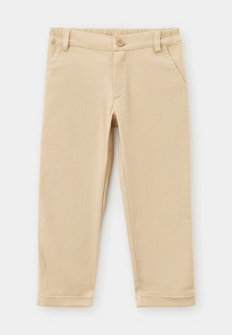 Брюки из джинсовой ткани с подворотами 