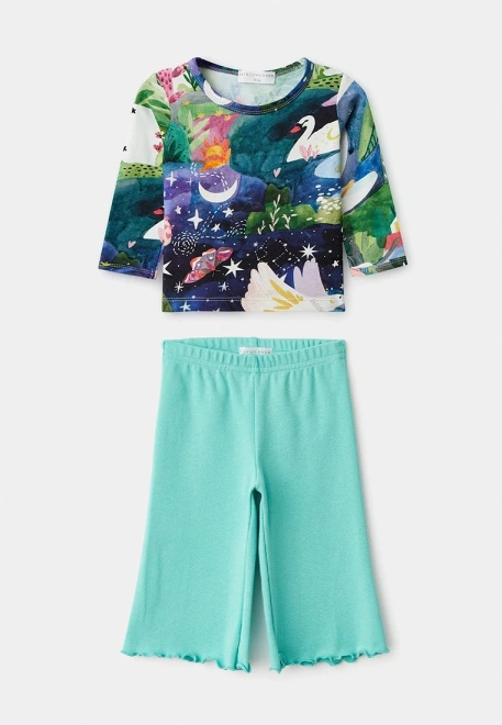 Комплект из лонгслива и брюк