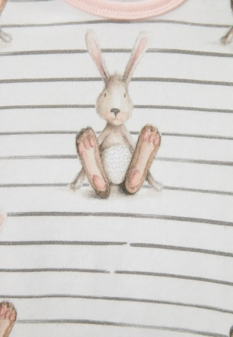 Пижама Эбигейл с зайчиками в розовом цвете