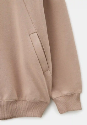 Свитшот Гарт из двунитки в цвете мокко