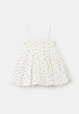 Платье Джой из рубашечной ткани в горошек