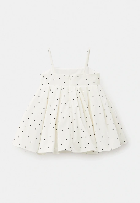 Платье Джой из рубашечной ткани в горошек