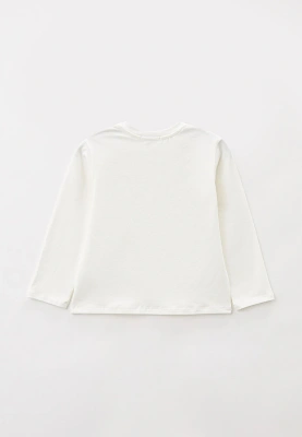 Лонгслив молочный с надписью YOU R CUTE  в салатовом цвете