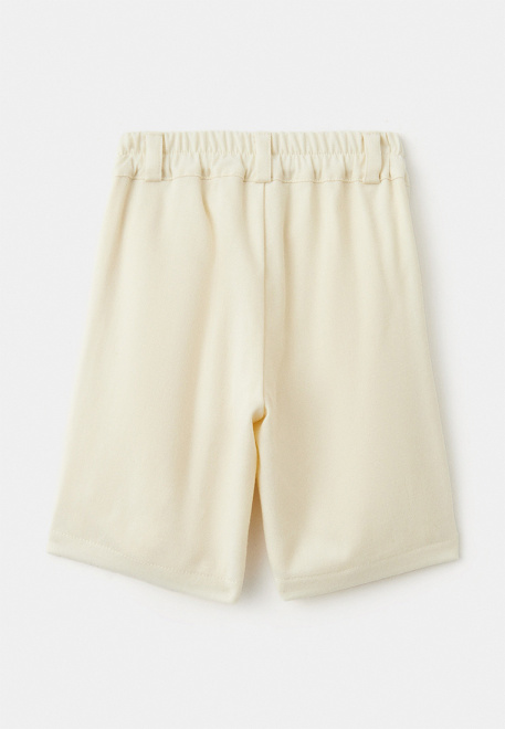 Шорты из костюмной ткани в молочном цвете