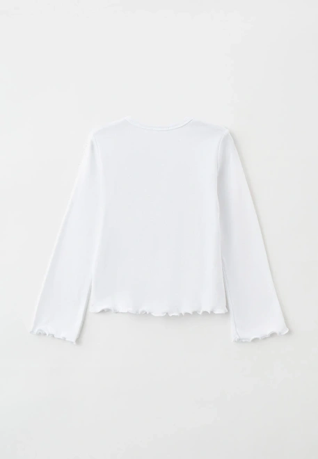 Пижама из лонгслива с принтом и широкими брюками 