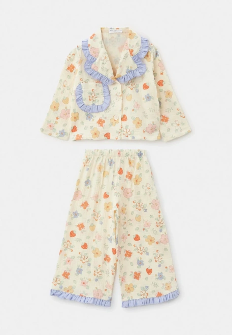 Пижама Йоджи из муслина в молочном цвете