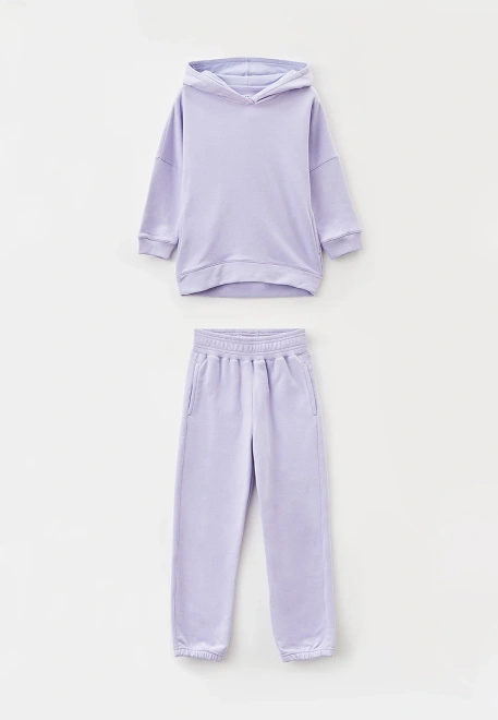 Костюм спортивный из худи и брюк из плотного футера