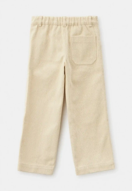 Брюки Нильс с ворсом в молочном цвете