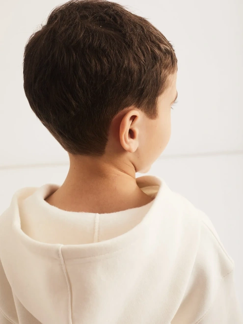 Толстовка с капюшоном из утепленной ткани с рисунком машинка и мопеды