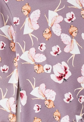 Платье из футера с принтом феи 