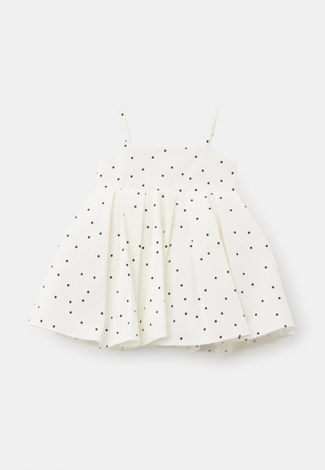 Платье Джой из рубашечной ткани в горошек