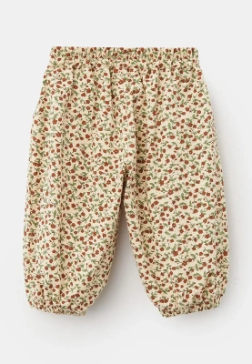 Костюм из теплого хлопка бежевого цвета