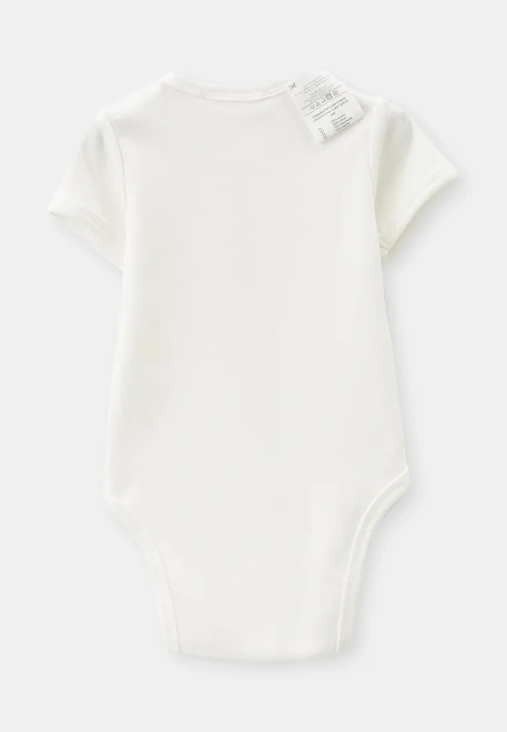 Боди из хлопк для малышей с принтом уточка со скорлупой на голове