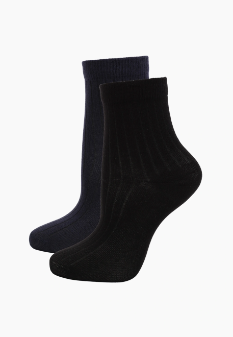 Носки для мальчиков две пары в черном и синем цвете