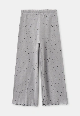 Пижама из интерлока в сером цвете с принтом