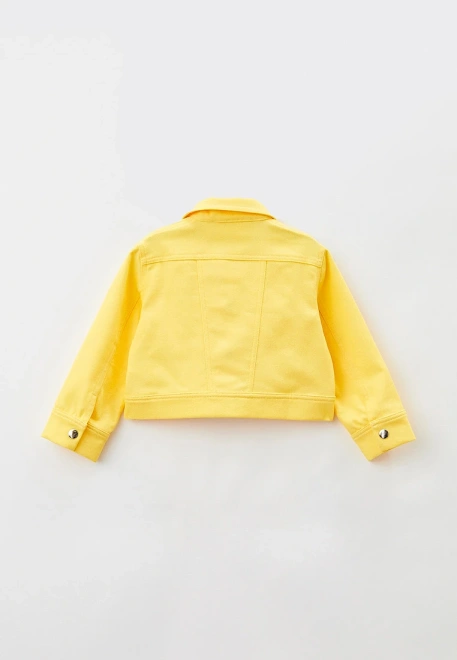 Куртка из ярко-желтого денима на кнопках