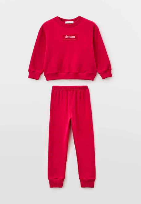 Костюм из мягкого футера с небольшим утеплителем