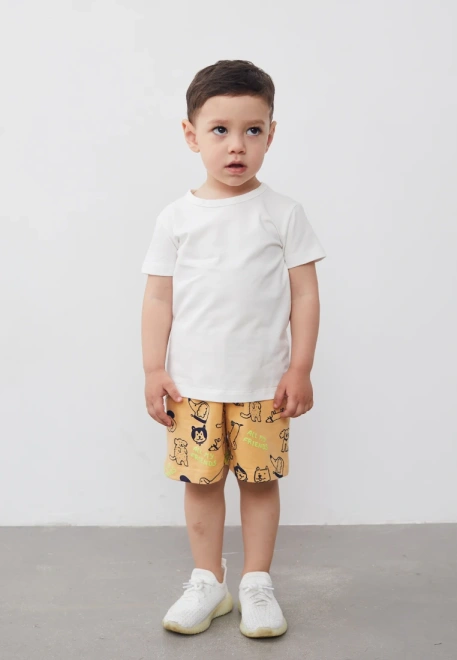 Комплект из футболки и шортиков с собачками