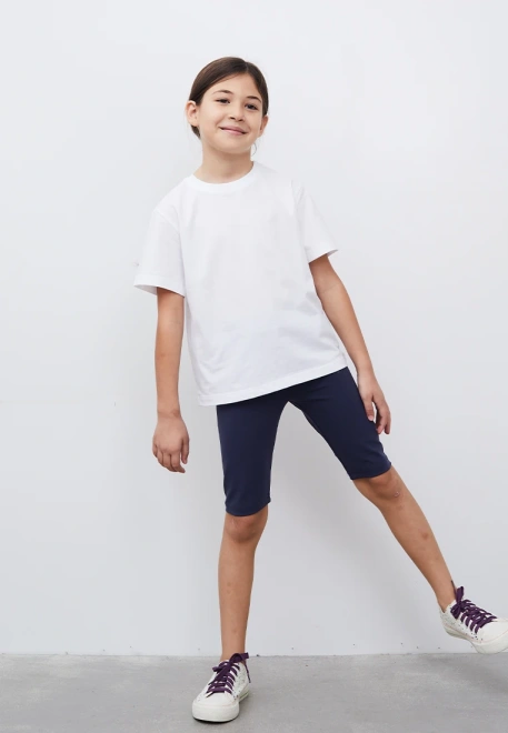 Велосипедки темно-синего цвета на резинке