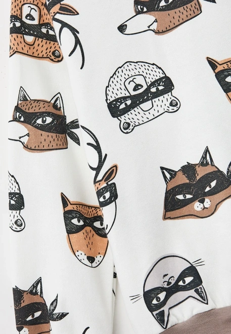 Пижама Грей теплая из трикотажа с начесом