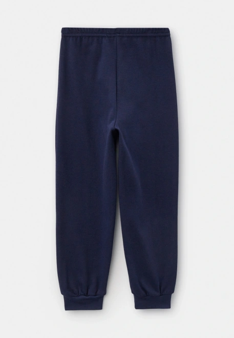 Пижама Чен с принтом в темно-синем цвете