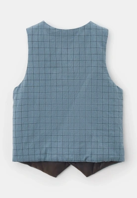 Жилет из хлопка в клеточку