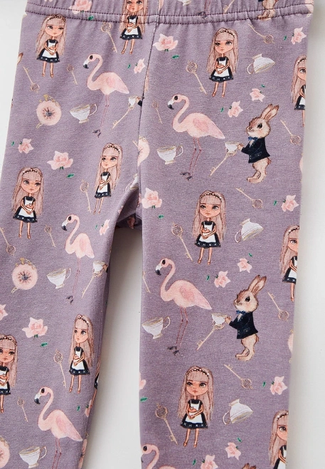 Леггинсы с принтом в стиле Алиса в стране чудес