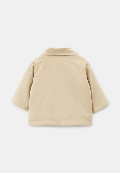 Куртка Катар из микровельвета в бежевом цвете