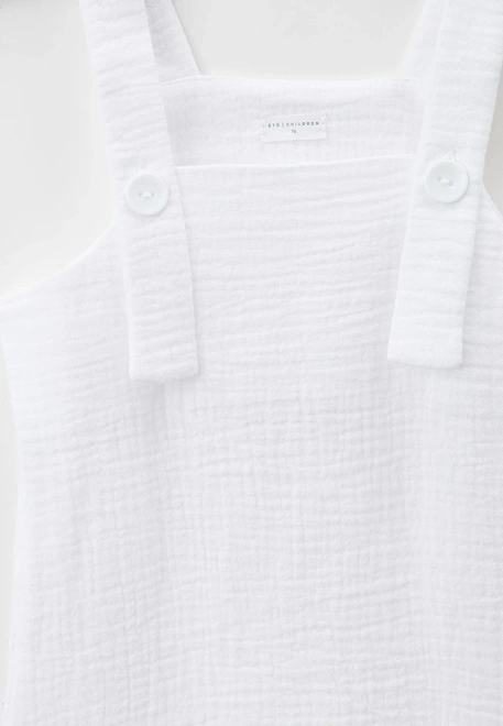 Комбинезон для малышей из белого муслина 