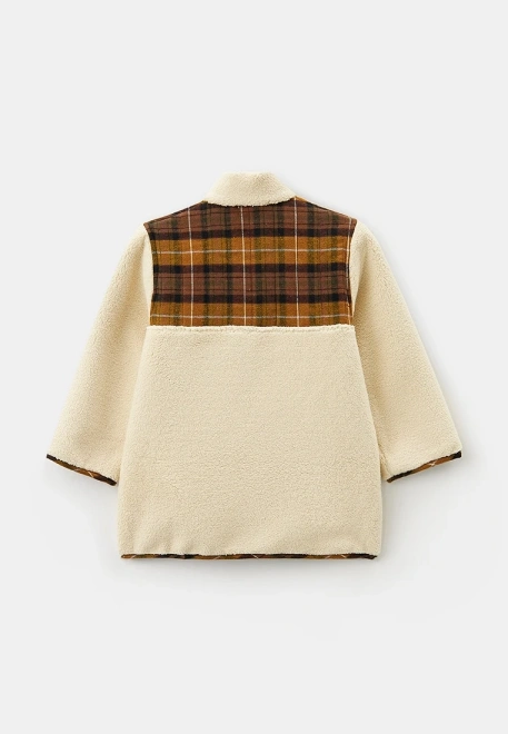 Анорак на молнии из экомеха на мальчика