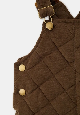 Комбинезон из вельвета в коричневом цвете