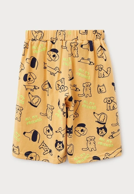 Пижама для мальчика с шортами принт собачки