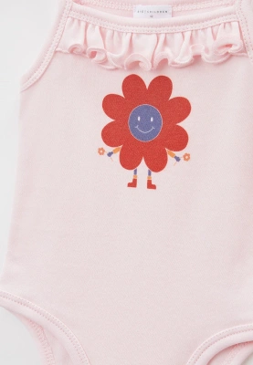 Боди пастельно-розового цвета