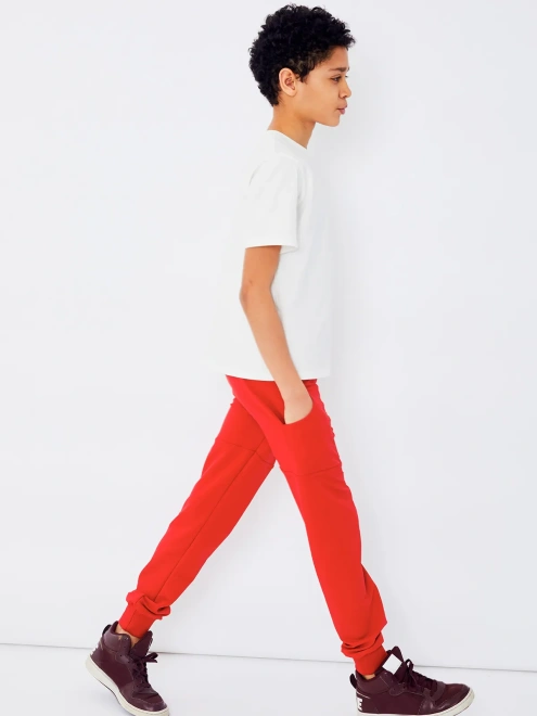 Брюки красные в стиле casual для мальчика