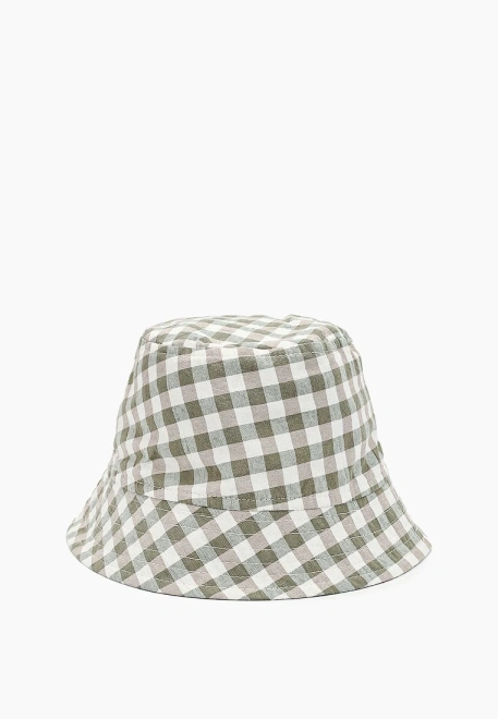 Панама летняя из хлопка в клетку