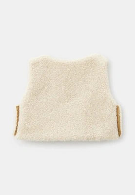 Жилет из меха в молочном цвете Жилет из меха в молочном цвете