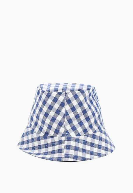 Панама летняя из хлопка в клетку