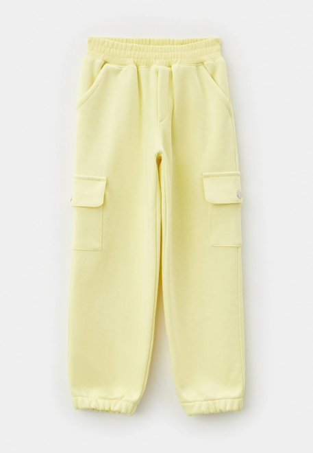 Брюки Клейтон из трехнитки в лимонном цвете