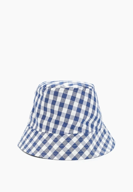 Панама летняя из хлопка в клетку