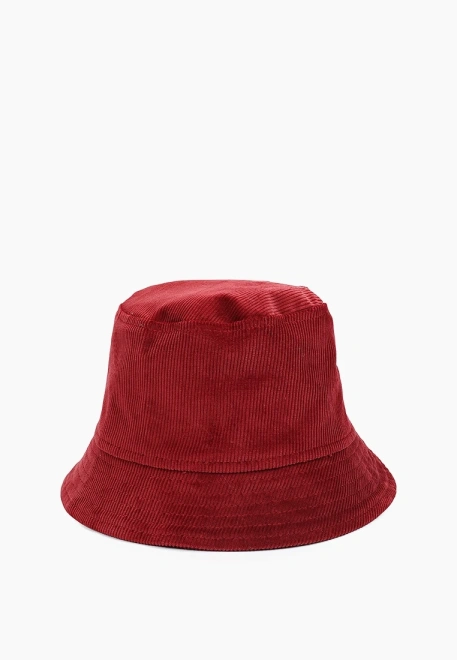 Панама бордовая из вельвета на подкладе