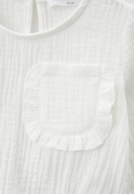 Блузка белая из муслина