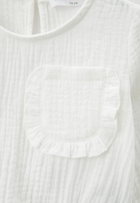 Блузка белая из муслина