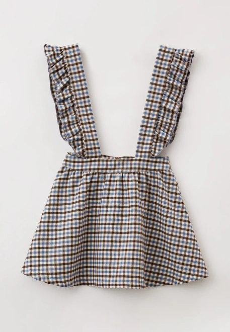 Сарафан из костюмной клетки