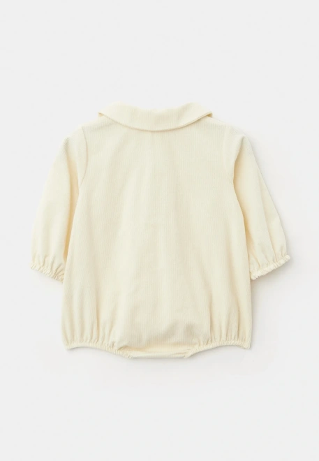 Ромпер Валенсия из микровельвета в молочном цвете