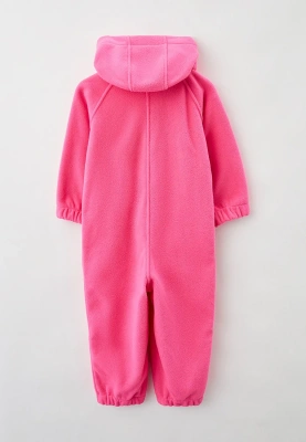 Комбинезон в цвете фуксия из флиса на молнии