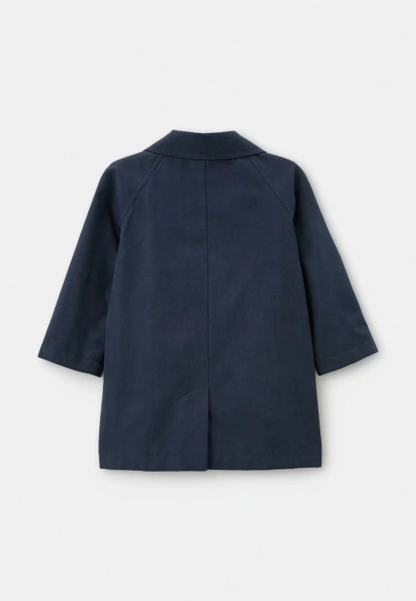 Плащ Кас из курточной ткани в темно-синем цвете