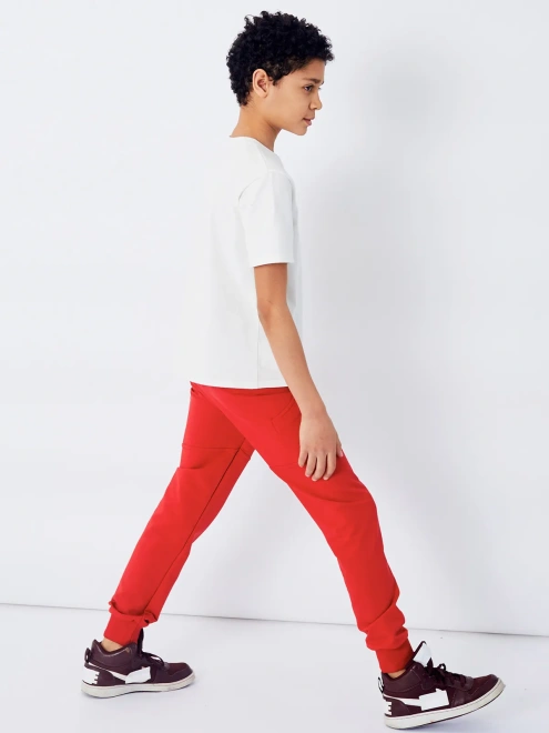Брюки красные в стиле casual для мальчика