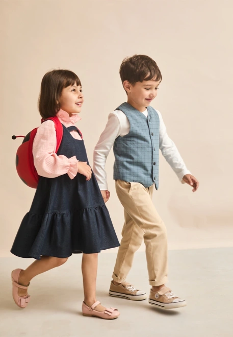 Жилет из хлопка в клеточку