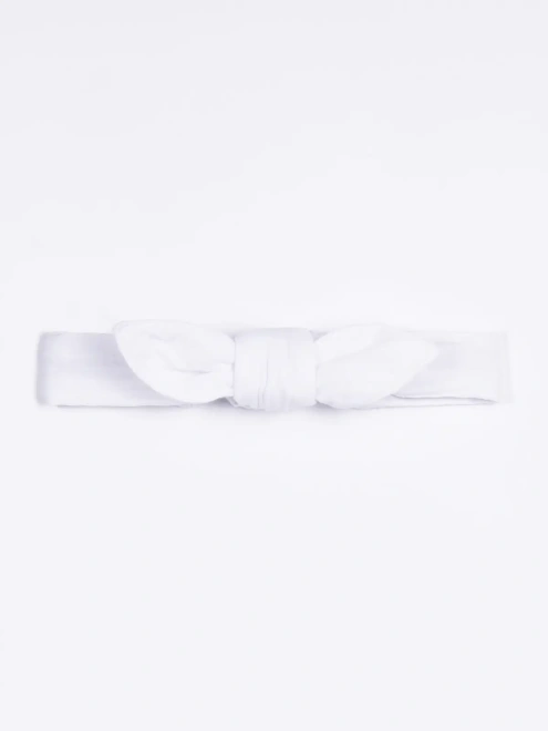 Повязка на голову из белого муслина