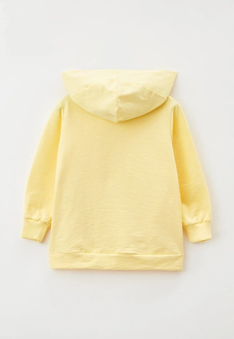 Костюм из худи с завязками и джоггерами в желтом цвете